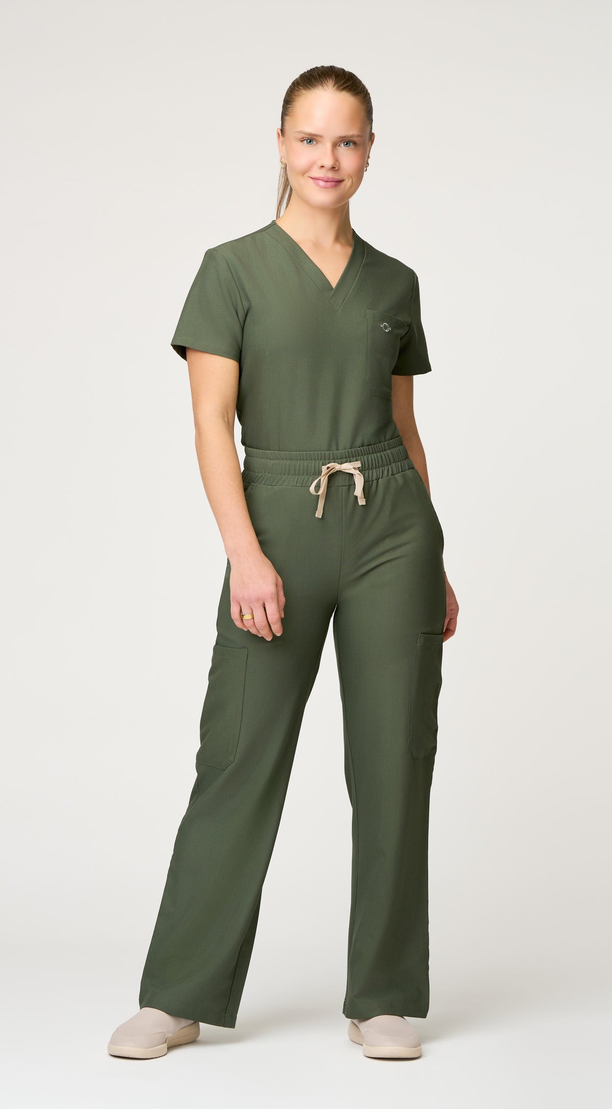 Cosmic 6-Pocket Scrub Wide-Leg Pant