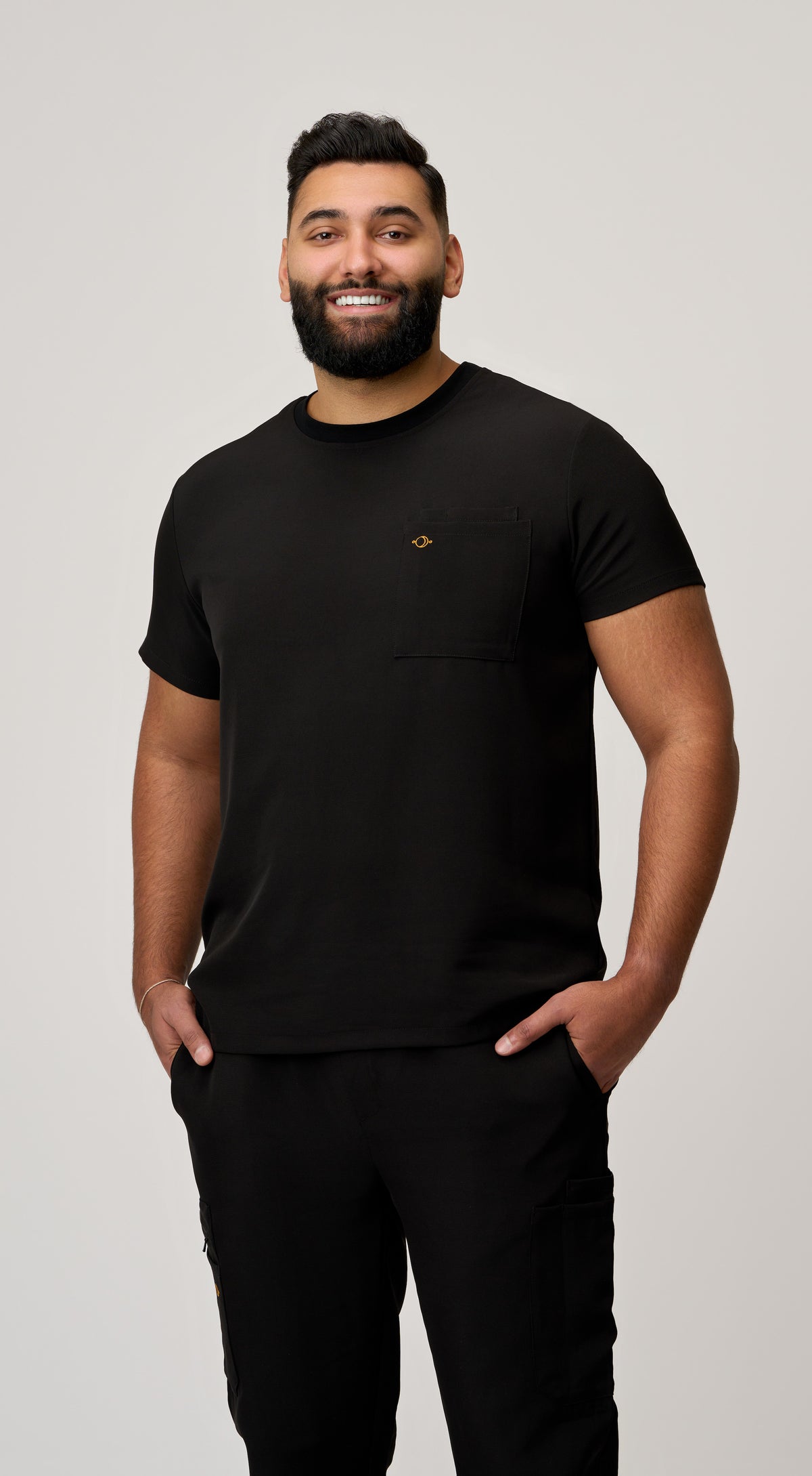 Orion 1-Pocket Crewneck Scrub Top