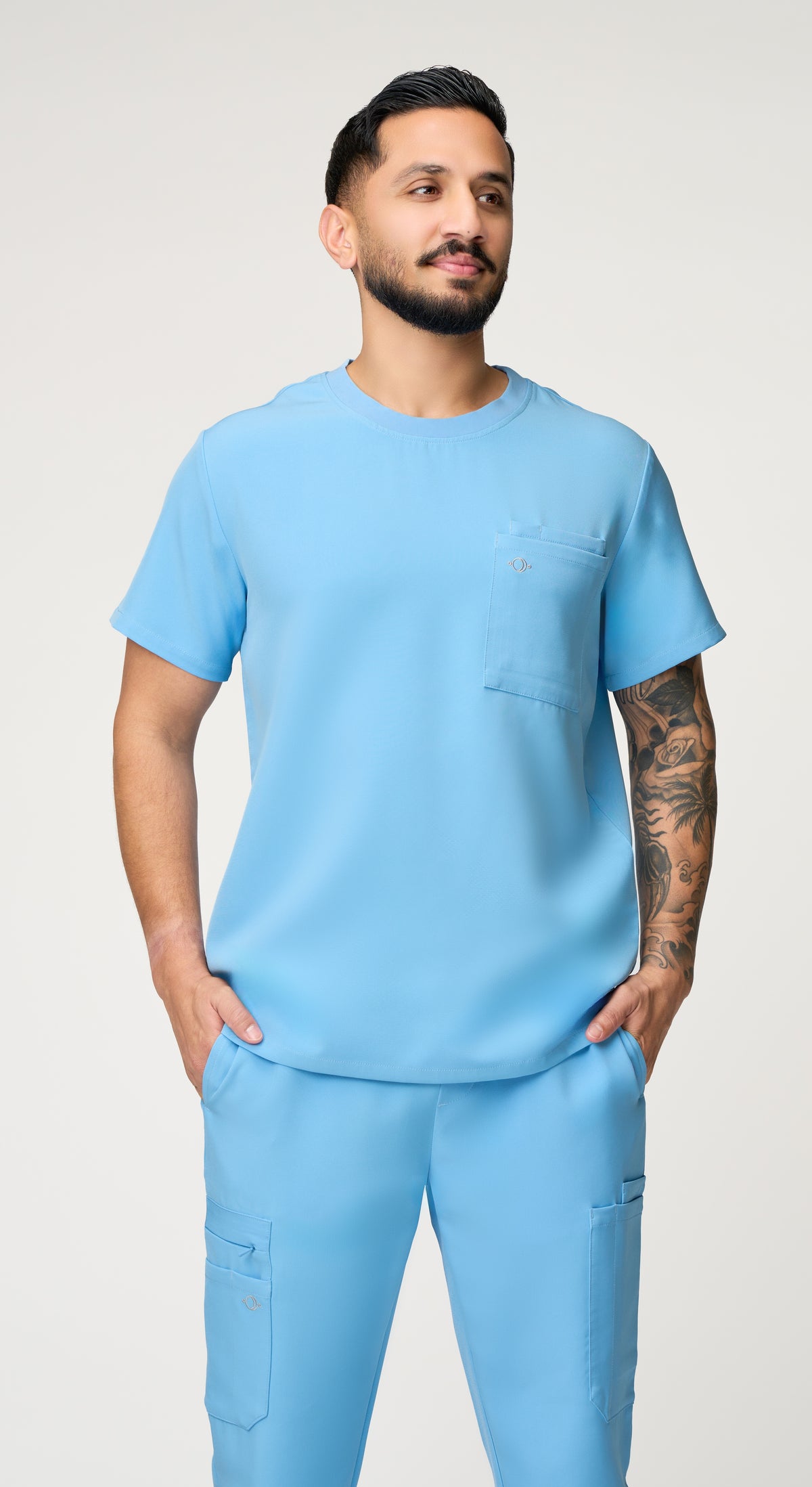 Orion 1-Pocket Crewneck Scrub Top
