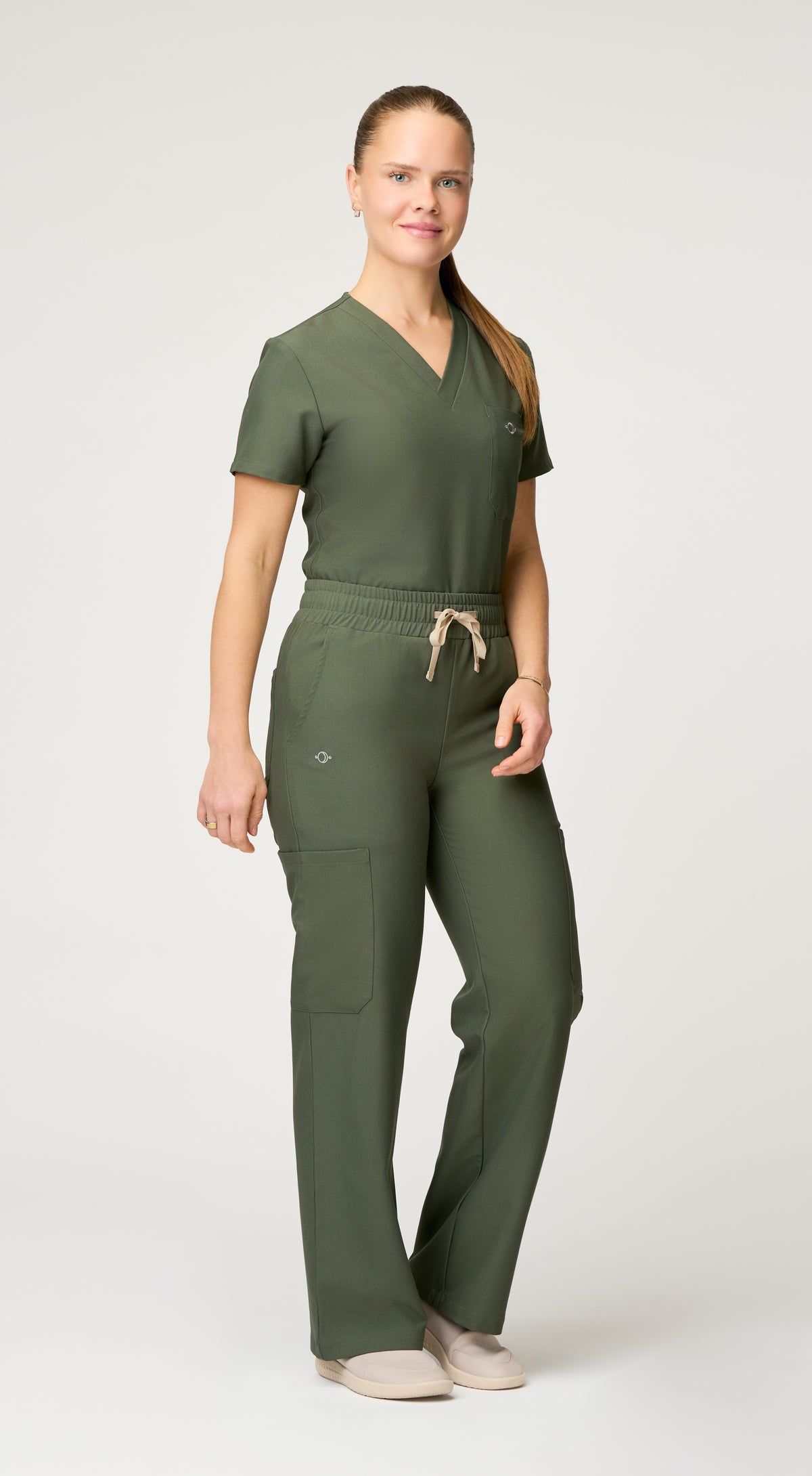 Cosmic 6-Pocket Scrub Wide-Leg Pant
